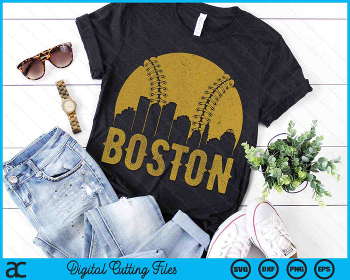 Boston Baseball Fan SVG PNG Cutting Printable Files