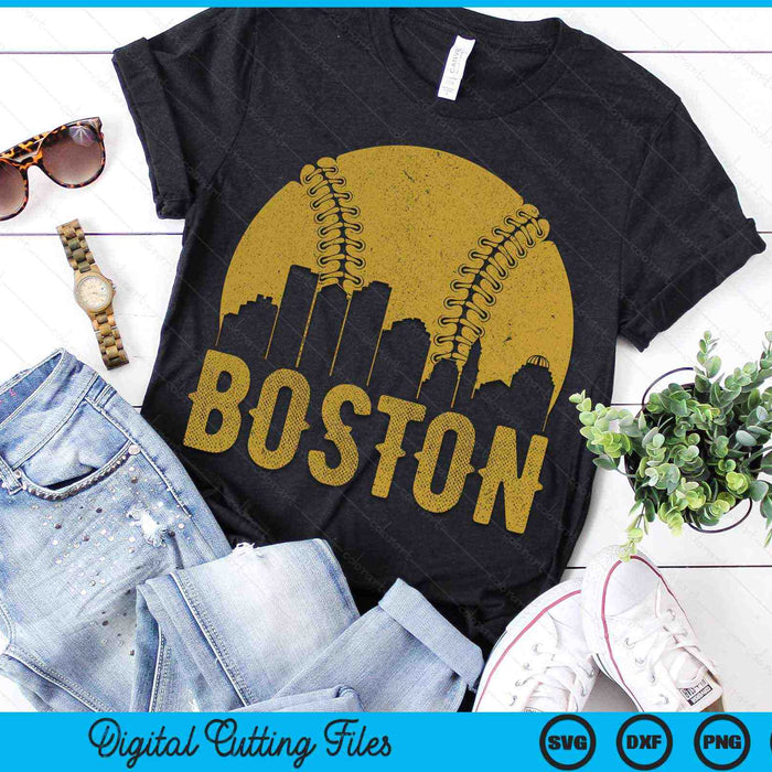 Boston Baseball Fan SVG PNG Cutting Printable Files