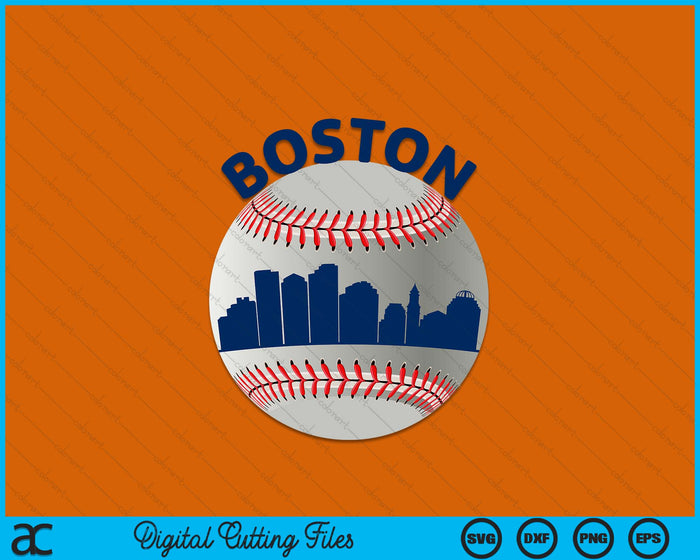 Boston Baseball Team Fans van Space City SVG PNG digitale snijbestanden