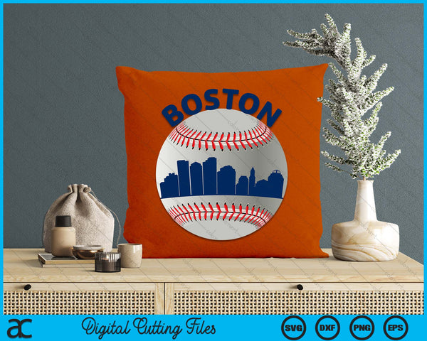 Boston Baseball Team Fans van Space City SVG PNG digitale snijbestanden