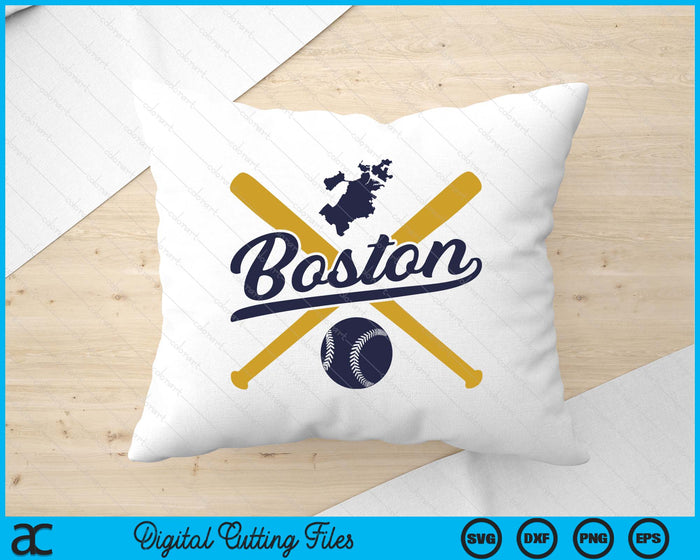 Boston Baseball Vintage Wisconsin Pride Love City SVG PNG Digital Cutting Files