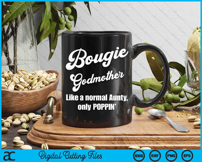 Bougie Godmother Fun Lifestyle Design voor favoriete Godmother SVG PNG digitale snijbestanden 