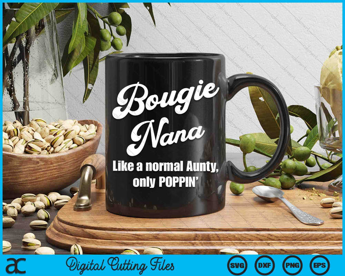 Bougie Nana Fun Lifestyle Design voor favoriete Nana SVG PNG digitale snijbestanden 