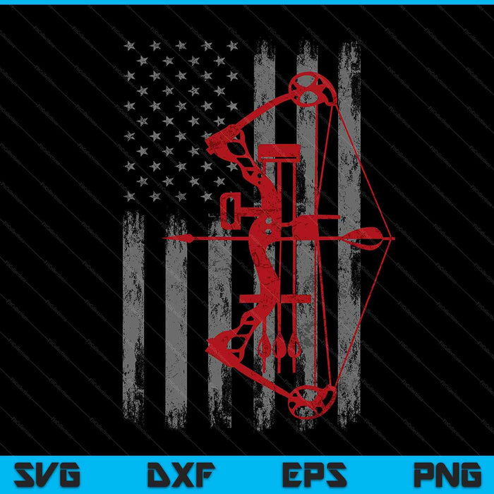 Bow Hunting Flag Archery SVG PNG Digital Cutting Files