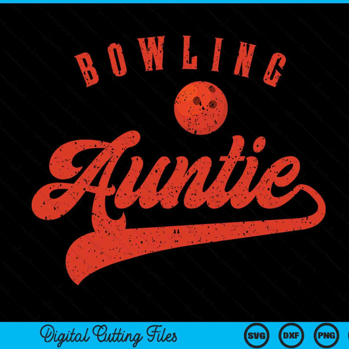 Bowling Auntie SVG PNG Digital Cutting Files