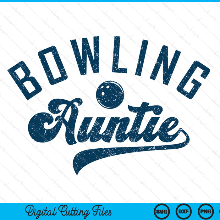 Bowling Auntie Mother's Day SVG PNG Digital Printable Files