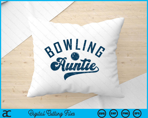 Bowling Auntie Mother's Day SVG PNG Digital Printable Files