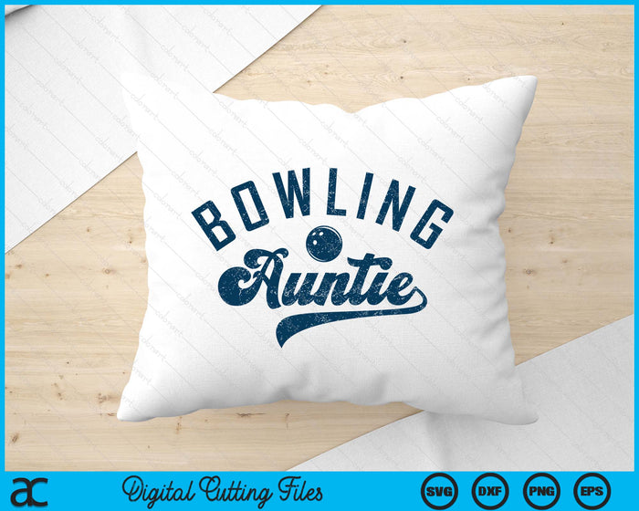 Bowling Auntie Mother's Day SVG PNG Digital Printable Files