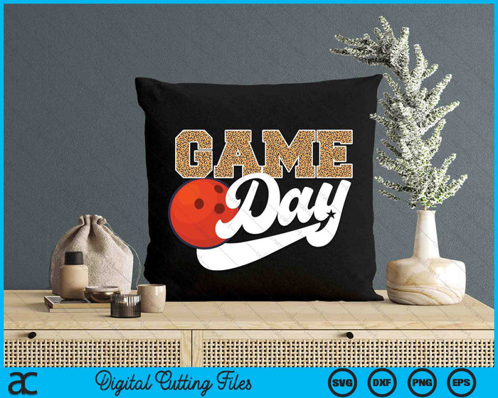 Bowling Ball Game Day Vibes Bowling Ball Coach Fan Player SVG PNG Digital Cutting Files