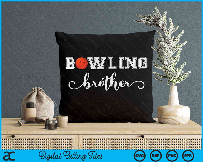 Bowling Brother Bowling Ball Sport Lover Verjaardag SVG PNG Digitale Snijbestanden