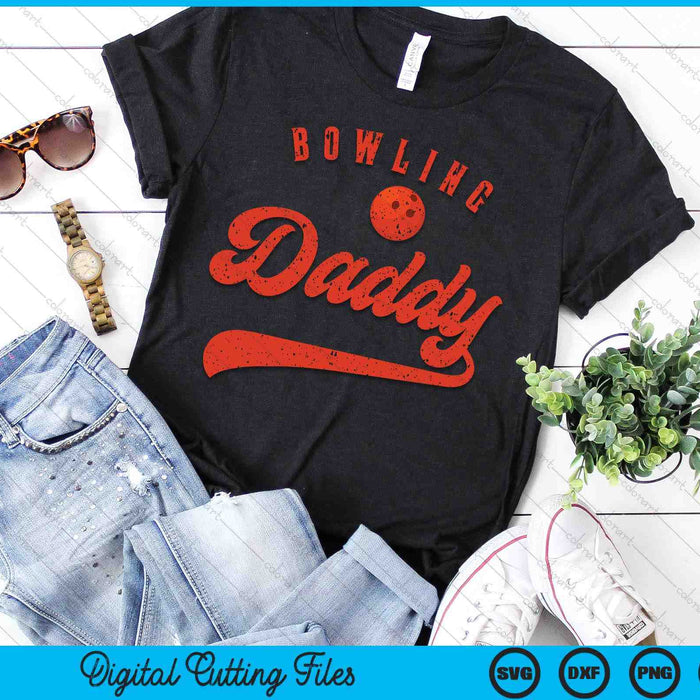 Bowling Daddy SVG PNG Digital Cutting Files