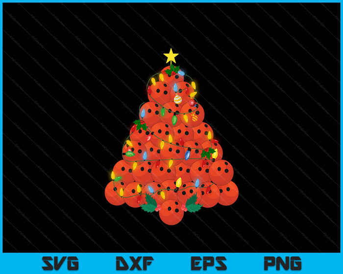 Bowling Football Christmas Tree Xmas Pajamas Player Coach SVG PNG Digital Printable Files