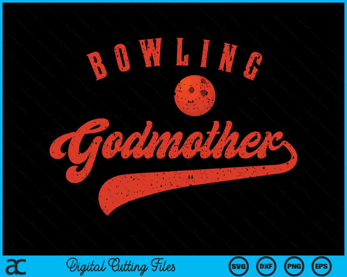 Bowling Godmother SVG PNG Digital Cutting Files