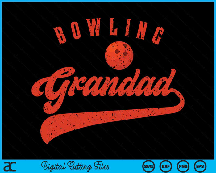 Bowling Grandad SVG PNG Digital Cutting Files