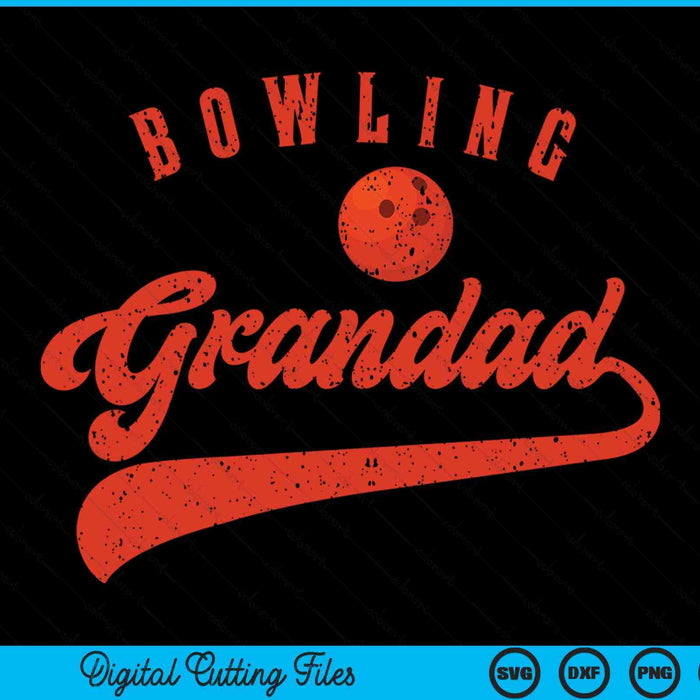 Bowling Grandad SVG PNG Digital Cutting Files
