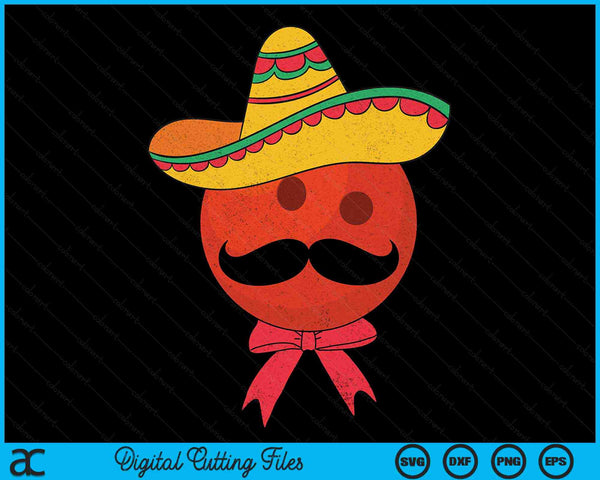 Bowling Mexican Sombrero Cinco De Mayo SVG PNG Digital Printable Files