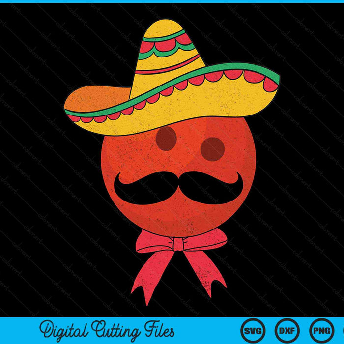Bowling Mexican Sombrero Cinco De Mayo SVG PNG Digital Printable Files