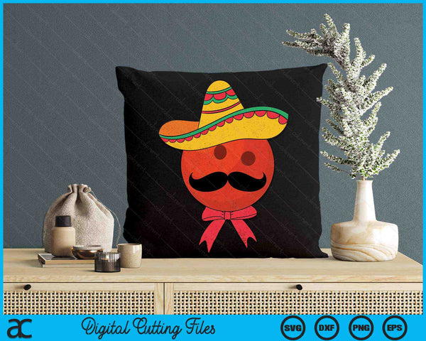 Bowling Mexican Sombrero Cinco De Mayo SVG PNG Digital Printable Files