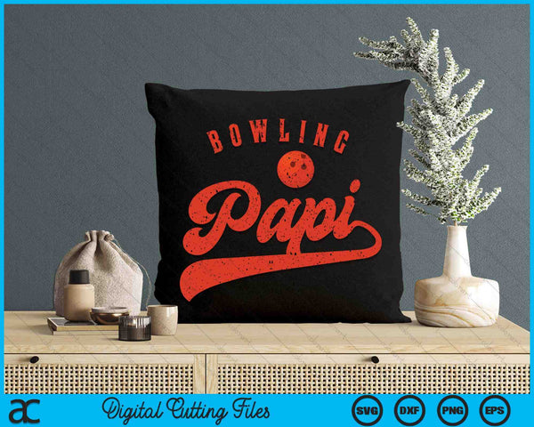 Bowling Papi SVG PNG Digital Cutting Files