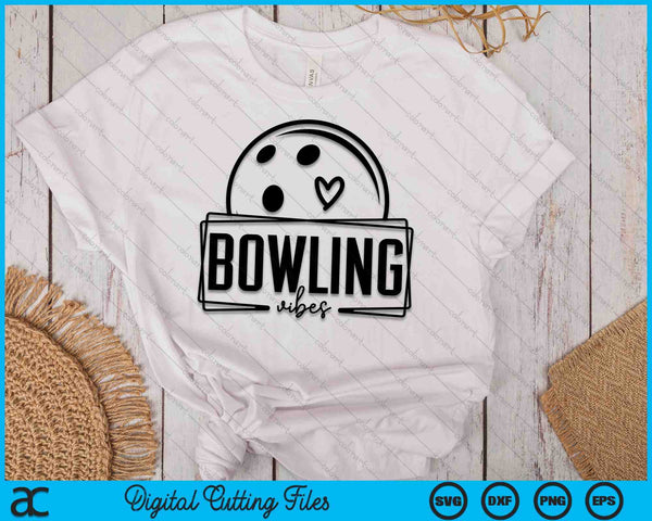 Bowling Vibes Game Day Sports SVG PNG Digital Printable Files