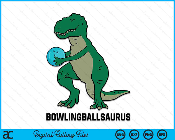 Bowlingball Dinosaur Bowlingball Boy Kids Bowlingball Bowlingballsaurus SVG PNG Digital Cutting Files