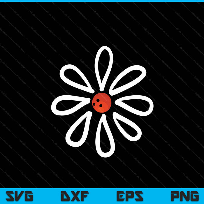 Bowling shirts Flower Daisy Bowling center SVG PNG Digital Cutting File
