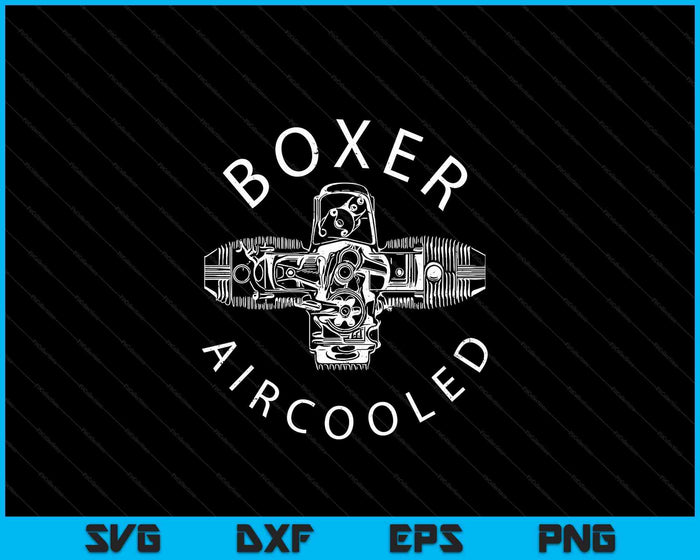 Boxer Engine Series R motorfiets Boxer Engine SVG PNG digitale snijbestanden