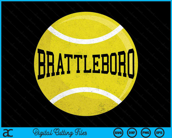 Brattleboro Tennis Fan SVG PNG Digital Cutting Files