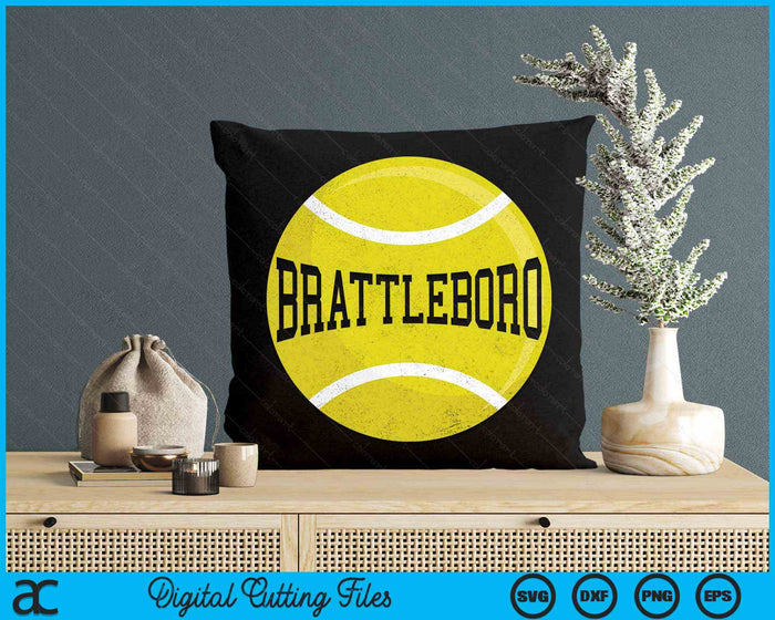 Brattleboro Tennis Fan SVG PNG Digital Cutting Files