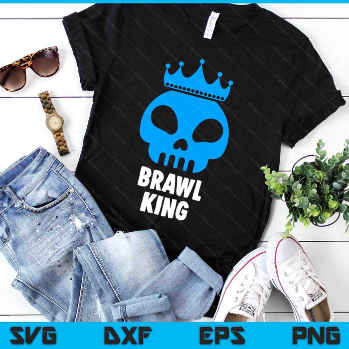 Brawl King Brawling Gamer Gaming SVG PNG Digital Printable Files