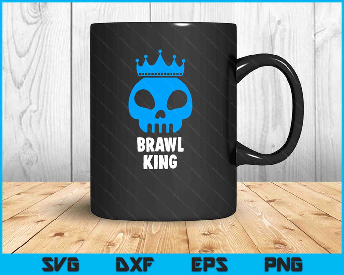 Brawl King Brawling Gamer Gaming SVG PNG Digital Printable Files