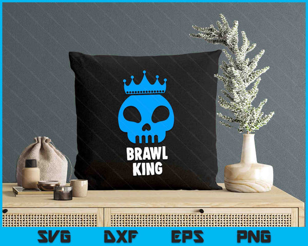 Brawl King Brawling Gamer Gaming SVG PNG Digital Printable Files