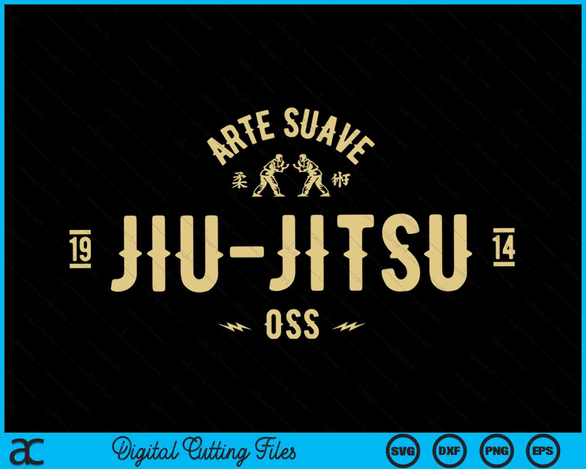Brazilian Jiu Jitsu Arte Suave Oss SVG PNG Digital Cutting Files –  creativeusarts