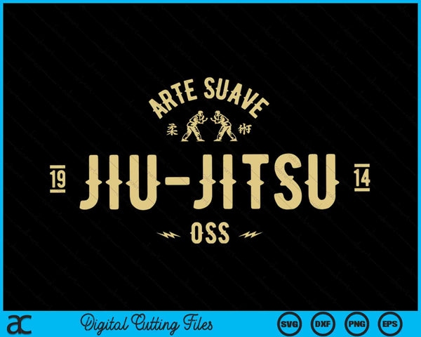 Brazilian Jiu Jitsu Arte Suave Oss SVG PNG Digital Cutting Files