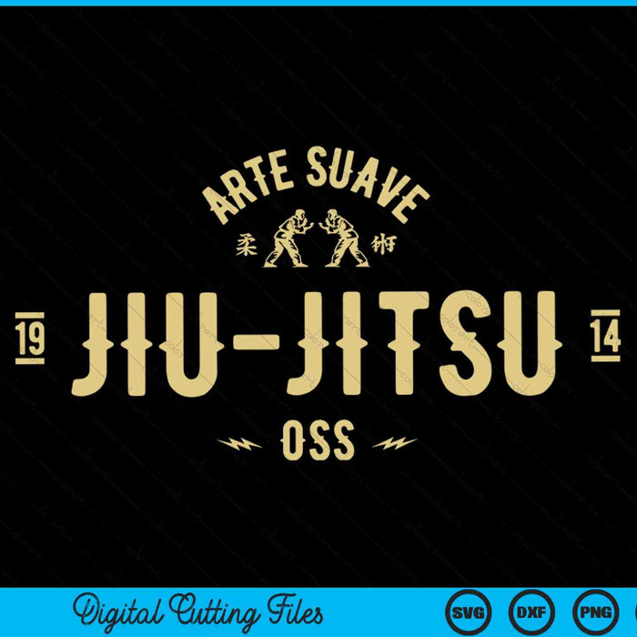 Brasileño Jiu Jitsu Arte Suave Oss SVG PNG Archivos de corte digital