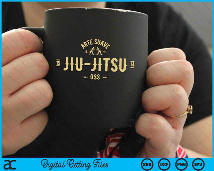 Brazilian Jiu Jitsu Arte Suave Oss SVG PNG Digital Cutting Files