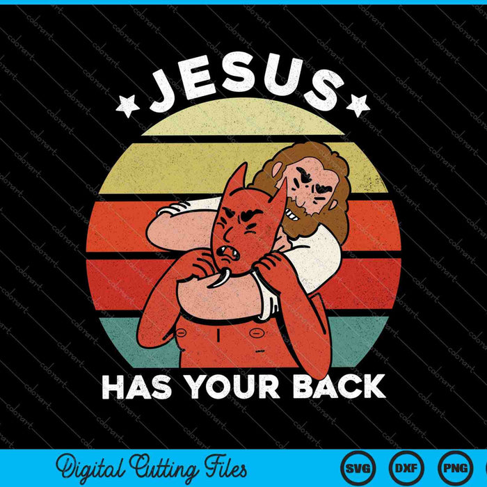 Braziliaans Jiu Jitsu Shirt Jezus Shirt Jezus heeft je rug SVG PNG snijden afdrukbare bestanden
