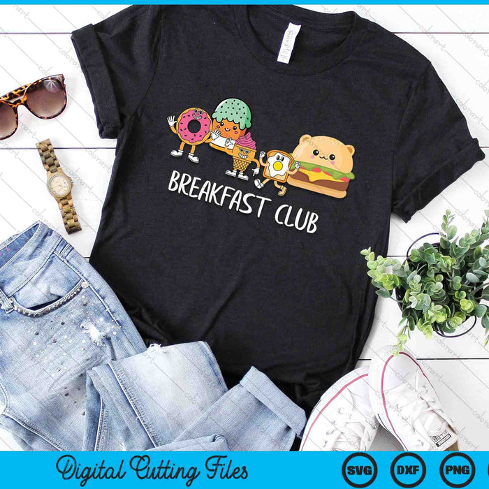 Breakfast Club Cute Kawaii Bfast Club Parody Funny Food Pun SVG PNG Digital Printable Files