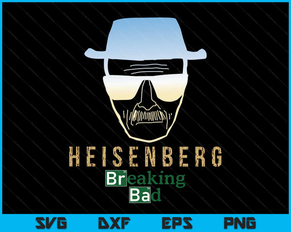 Breaking Bad Heisenberg Desert Horizon Outline SVG PNG Cortando archivos imprimibles