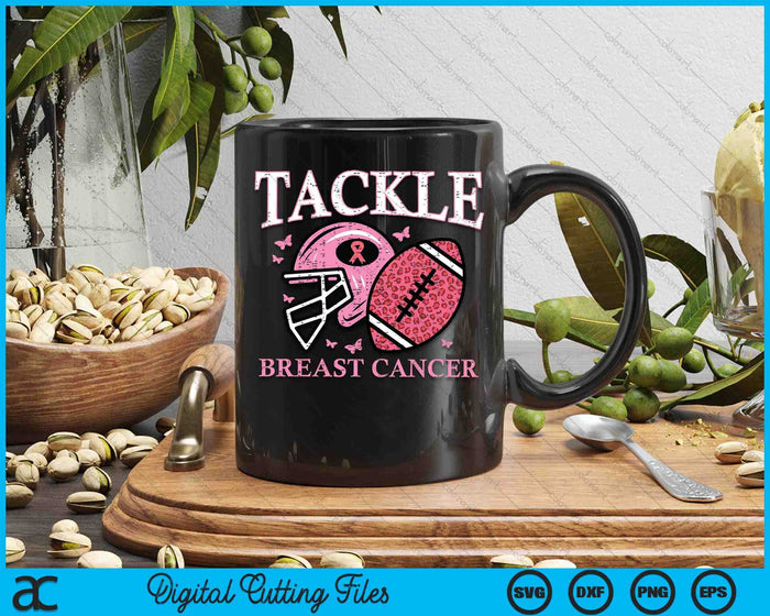 Breast Cancer American Football Awareness Men Boys Kid Women SVG PNG Digital Cutting File