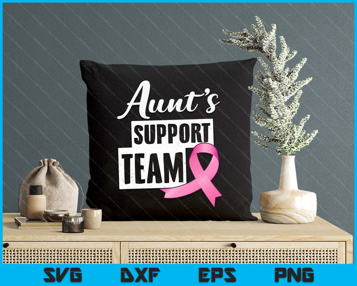 Breast Cancer Aunt Support Breast Cancer Awareness SVG PNG Digital Cutting Files