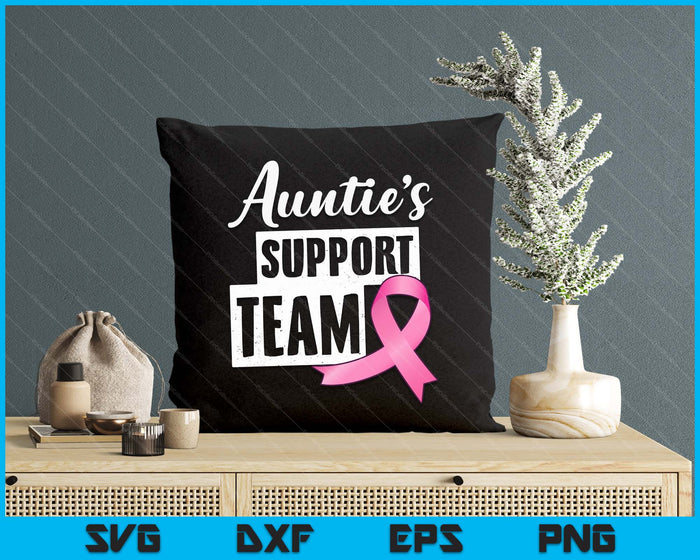 Breast Cancer Auntie Support Breast Cancer Awareness SVG PNG Digital Cutting Files