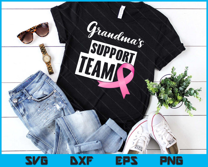 Breast Cancer Grandma Support Breast Cancer Awareness SVG PNG Digital Cutting Files