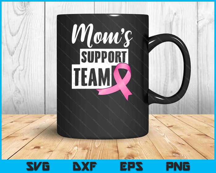 Breast Cancer Mom Support Breast Cancer Awareness SVG PNG Digital Cutting Files