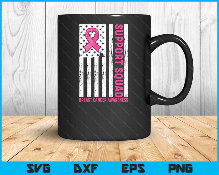 Breast Cancer Shirts Support Squad Breast Cancer Awareness SVG PNG Digital Cutting File