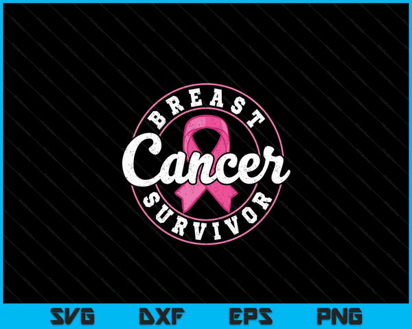 Breast cancer survivor pink awareness fight SVG cut file