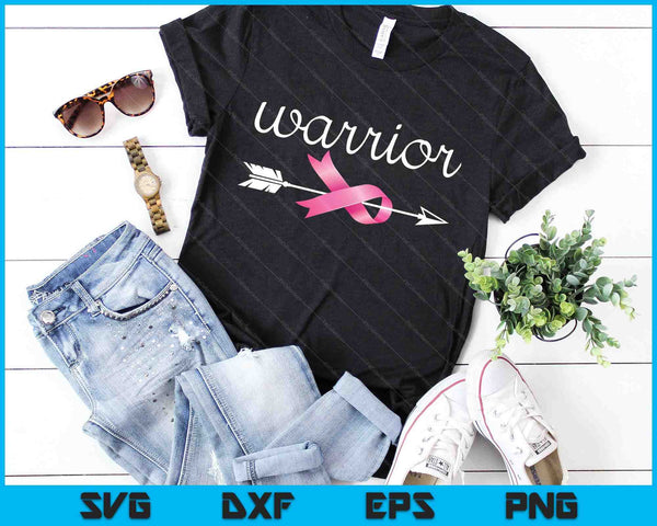 Breast Cancer Warrior SVG PNG Cutting Printable Files