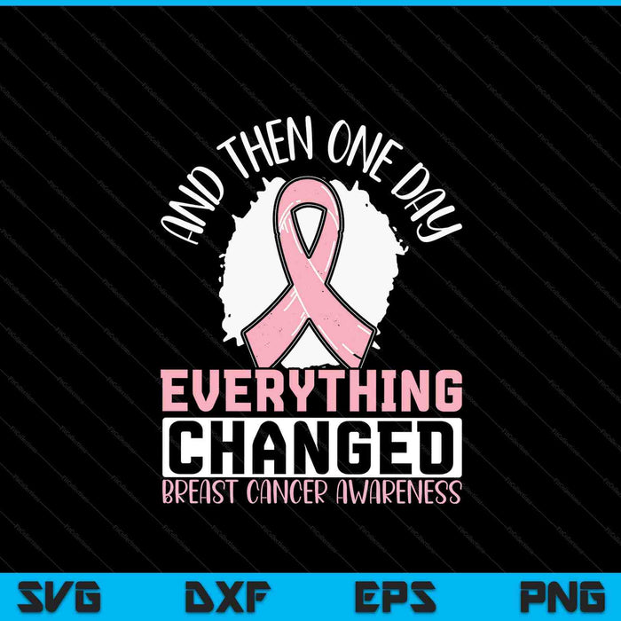 Breast cancer warrior awareness SVG cut file