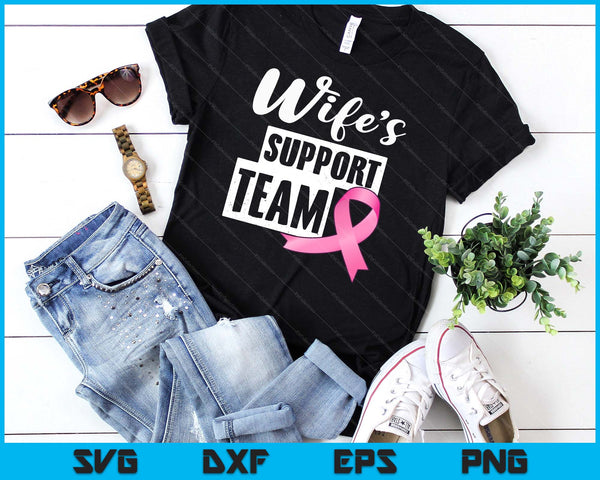 Breast Cancer Wife Support Breast Cancer Awareness SVG PNG Digital Cutting Files
