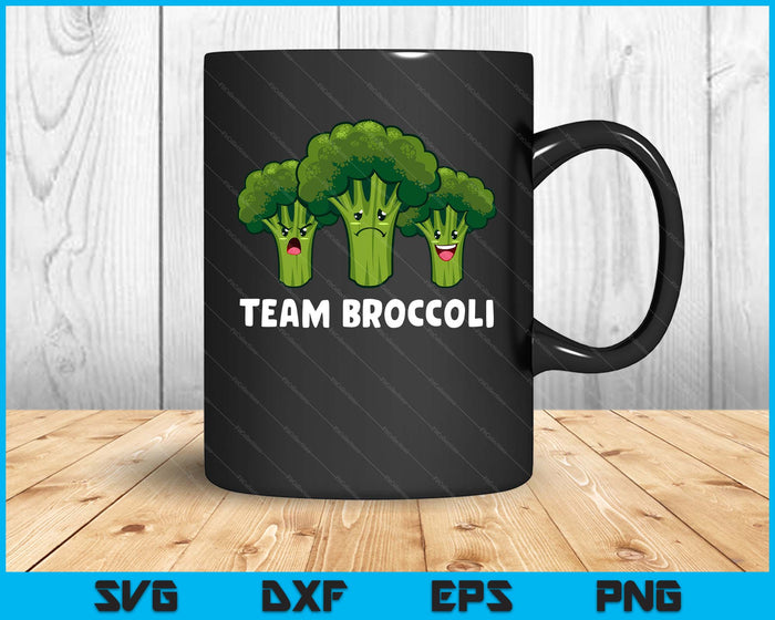 Broccoli Lover Team Broccoli Vegan Vegetarische Broccoli SVG PNG digitale snijbestanden
